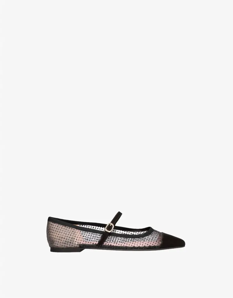 Women's Ella Ballet Flats In Angelis Negro 1