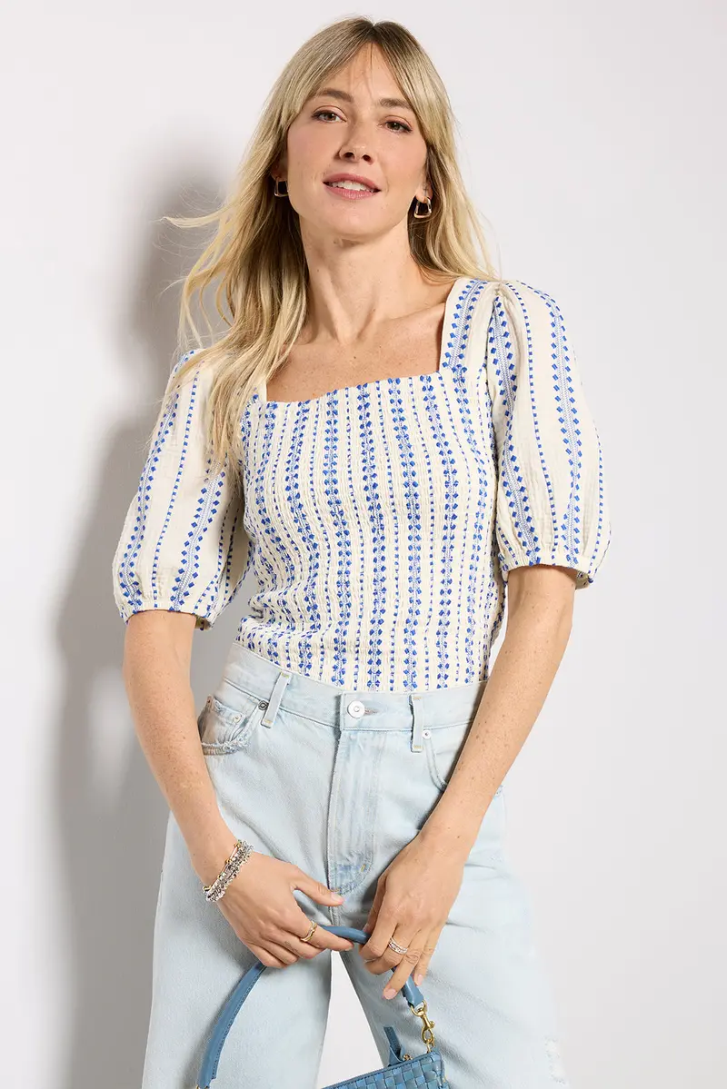 Women's Ellison Smocked Top 1
