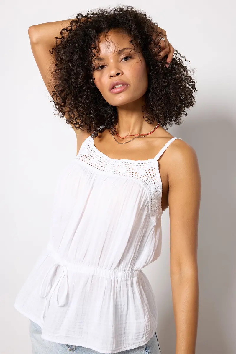 Women's Emelie Waist Tie Tank Top 1
