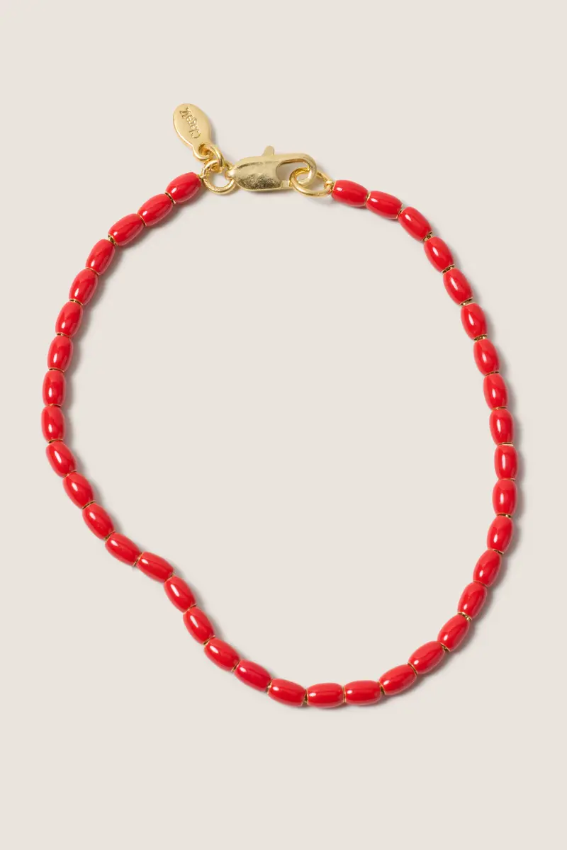 Women's Enamel Barrel Chain Bracelet 1