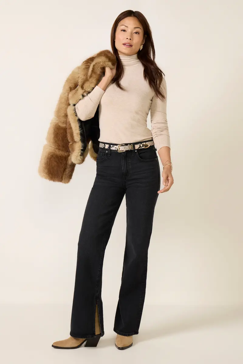 Women's Ever Vintage Bootcut W Slit 32'Jean 1