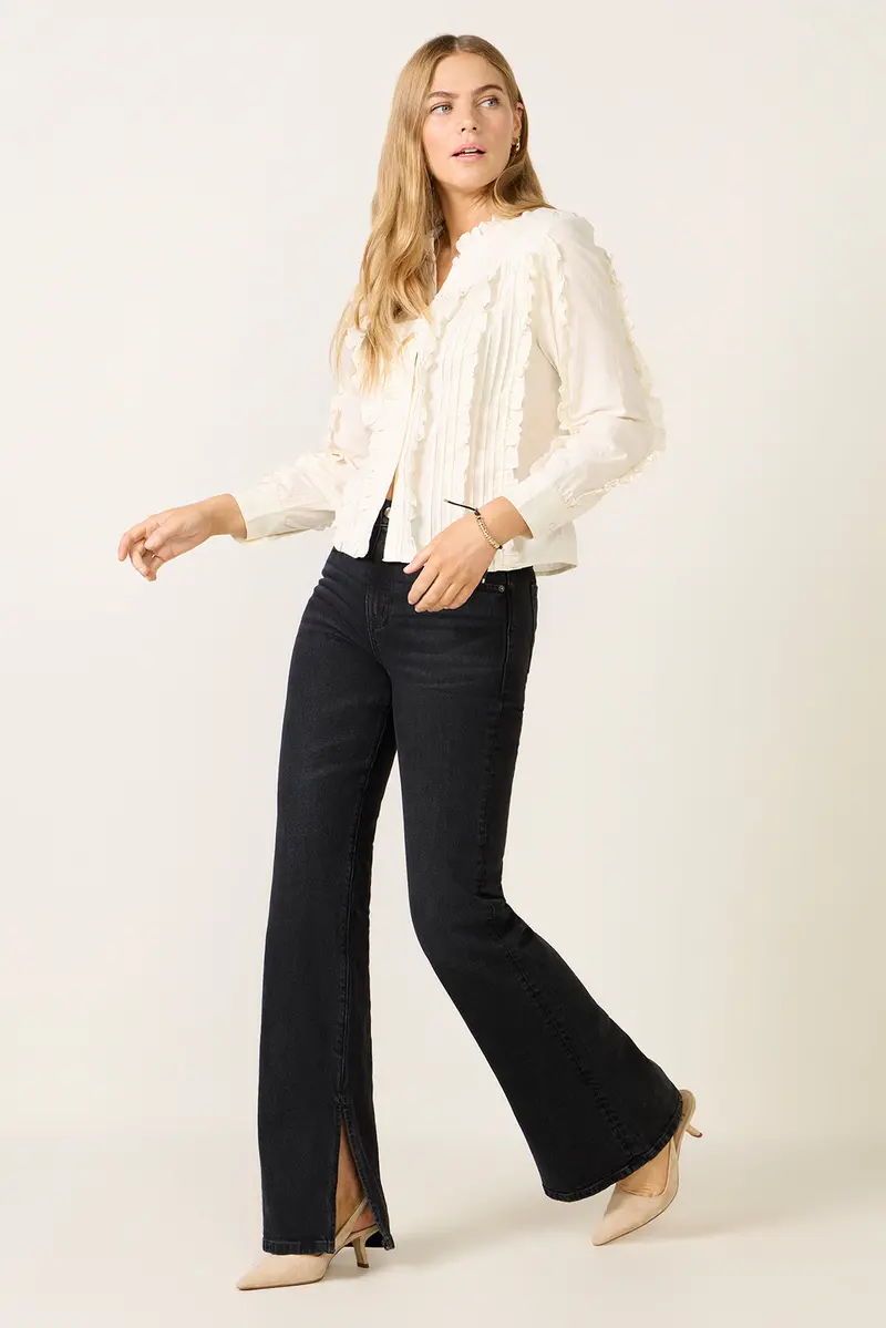 Women's Ever Vintage Bootcut W Slit 34'Jean 1