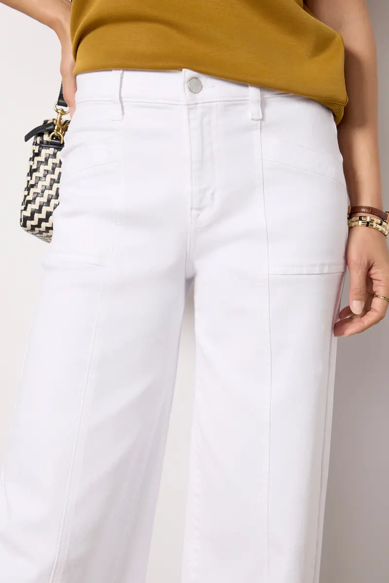 Women's Ever Wide Leg With Seam Detail Jeans 2