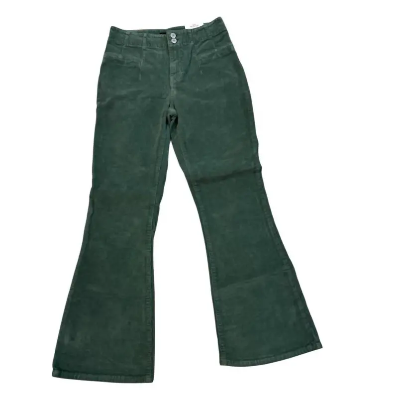 Women's Fairytale Corduroy Flare Pants In Green 2