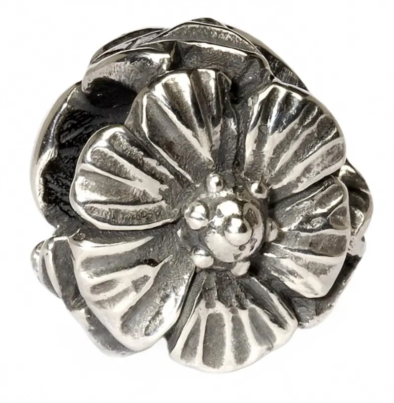 Women's Fantasy Rose Pendant In Silver 1