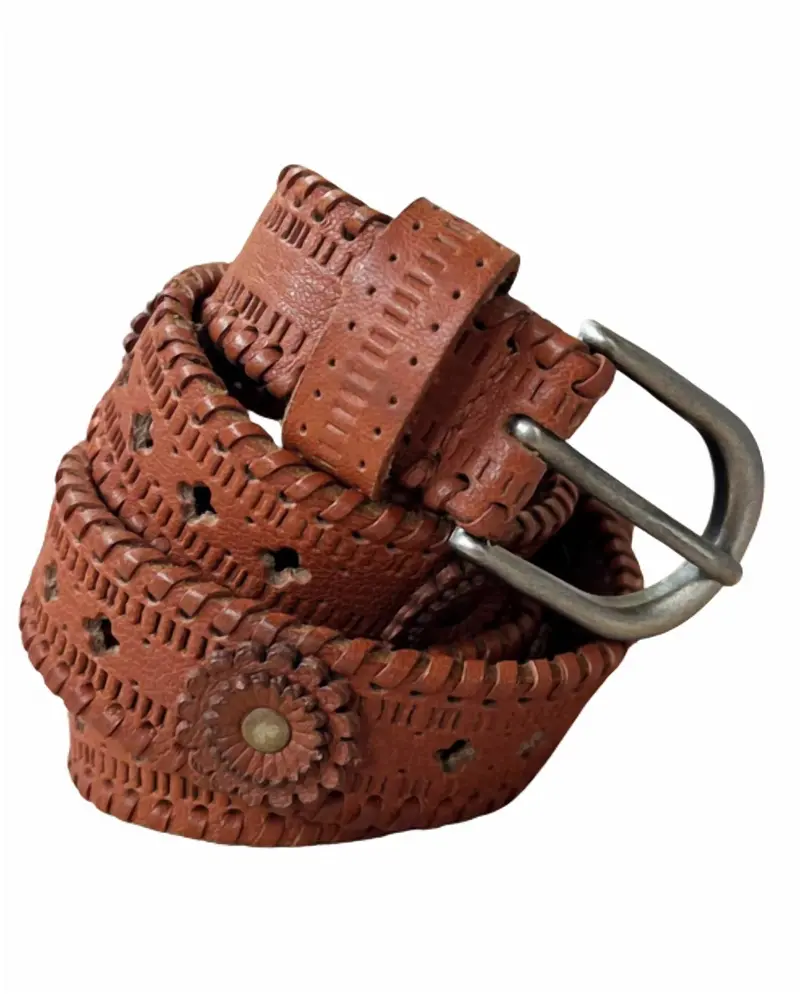 Women's Flower Power Belt In James Brown 1