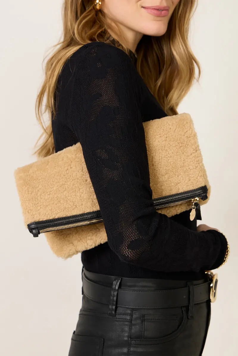 Women's Foldover Clutch With Tabs Bag 1