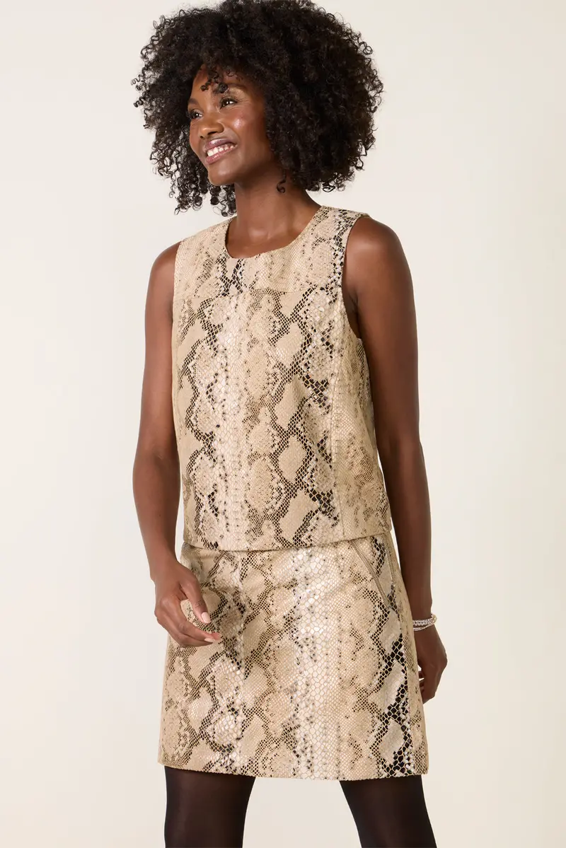 Women's Forez Faux Leather Top 1