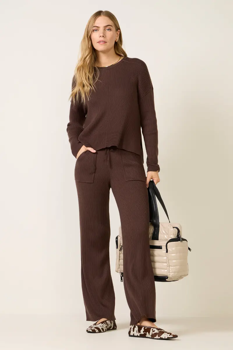 Women's Frankie Rib Sweater Pants 1