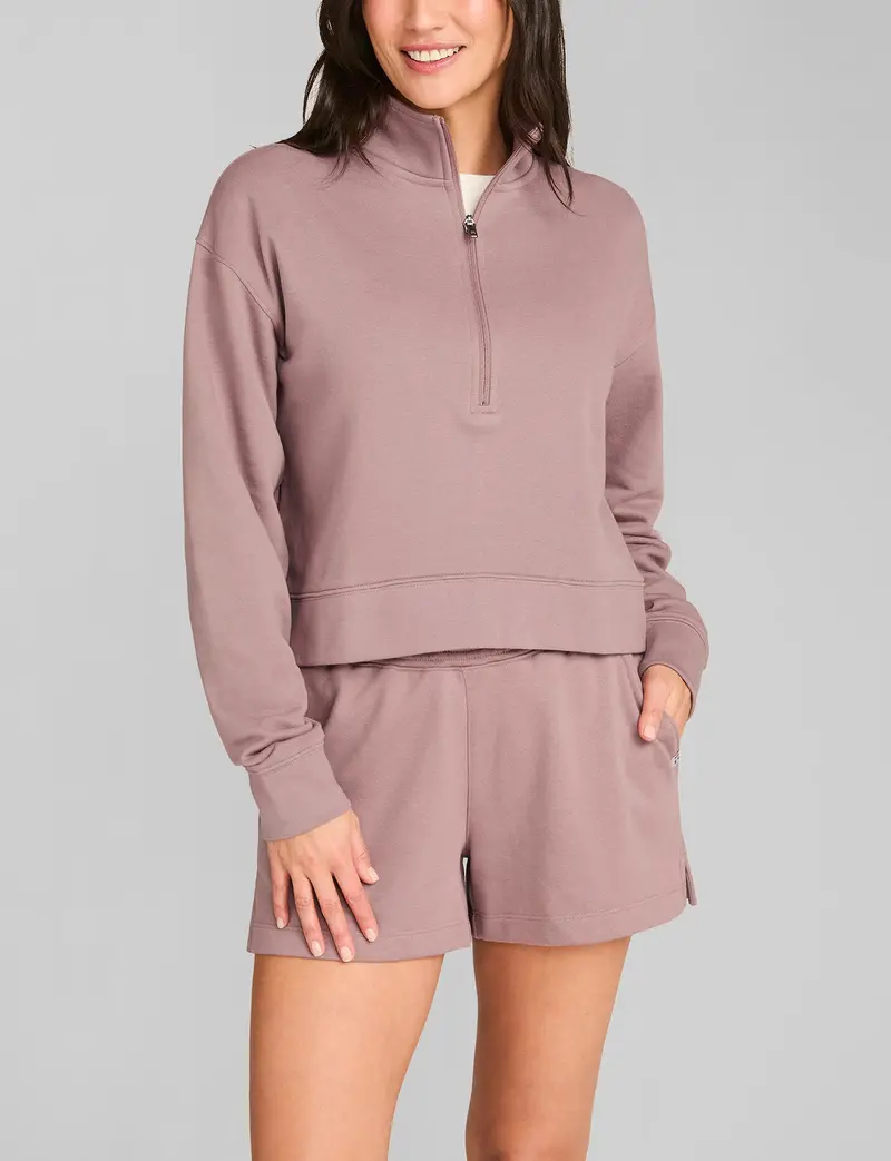 Women's French Terry Half-Zip Sweatshirt 1