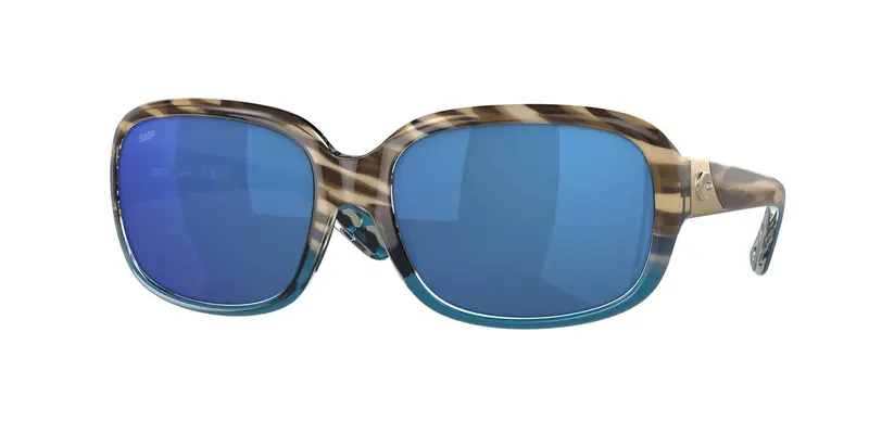 Women's Gannet Sunglasses In Shiny Wahoo/Blue Mirror 1