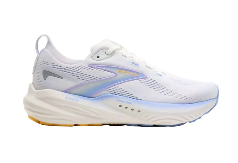 Women's Glycerin 22 Running Shoes In White/Blueheron/Apricot 1