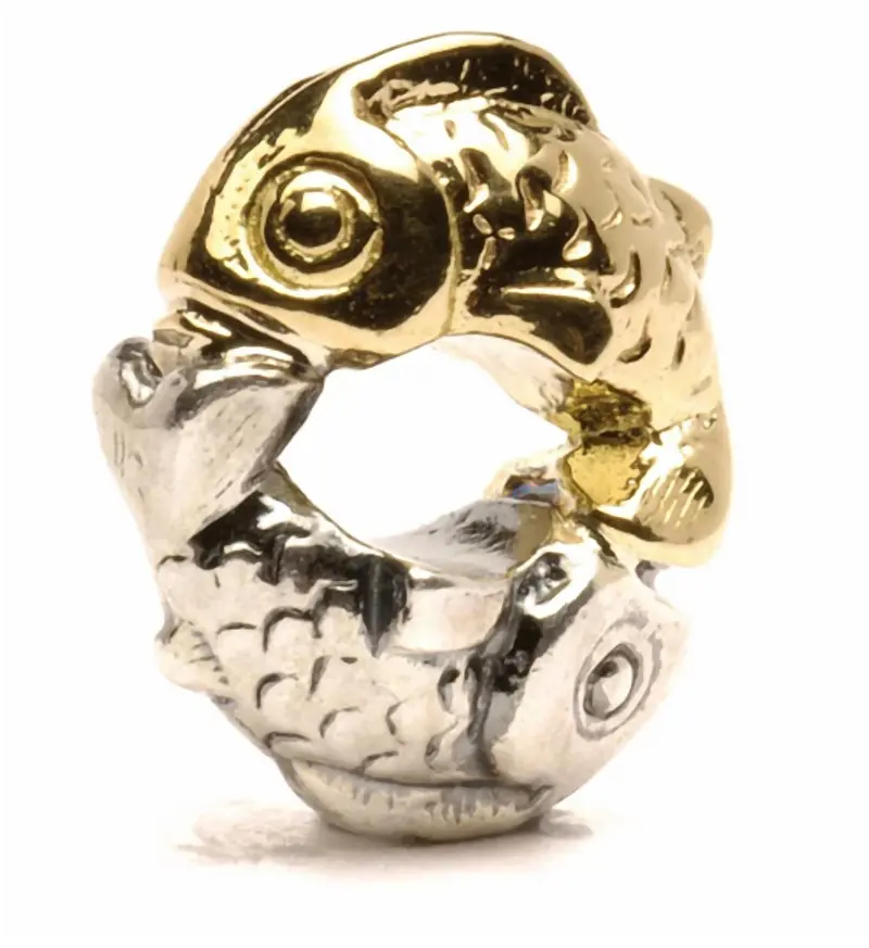 Women's Happy Fish Bead Charm In Gold/ Silver 1