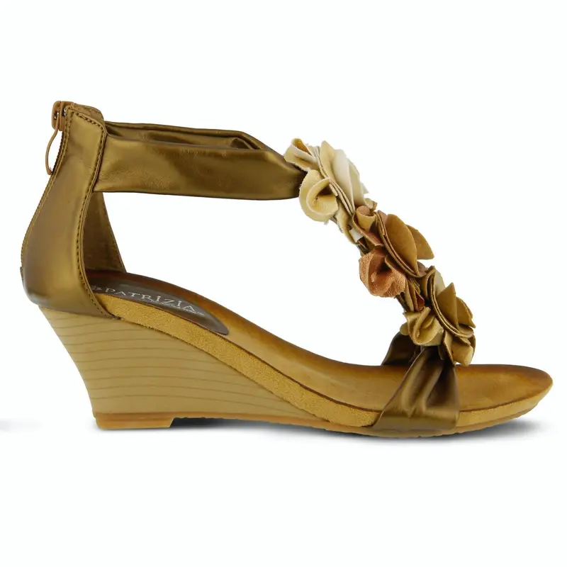 Women's Harlequin Wedge Sandal In Gold Multi 1