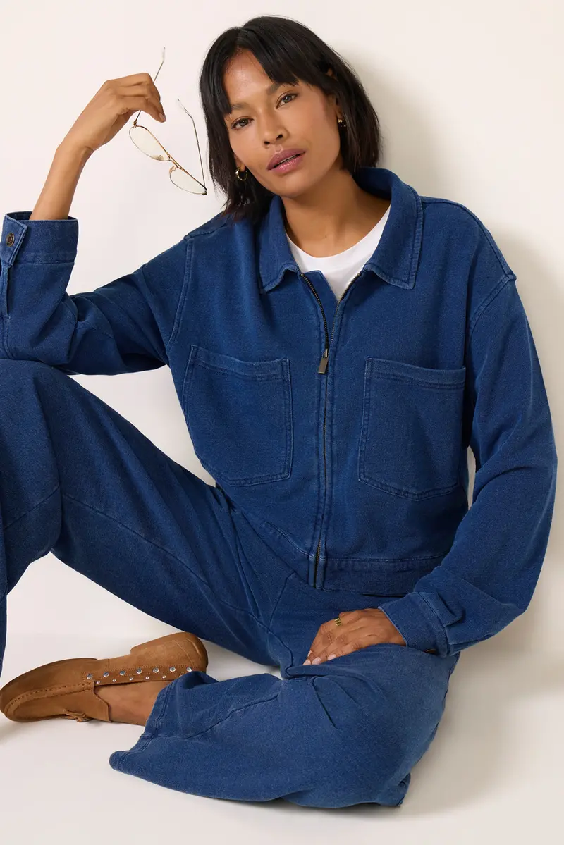 Women's Heritage Knit Denim Jacket 1
