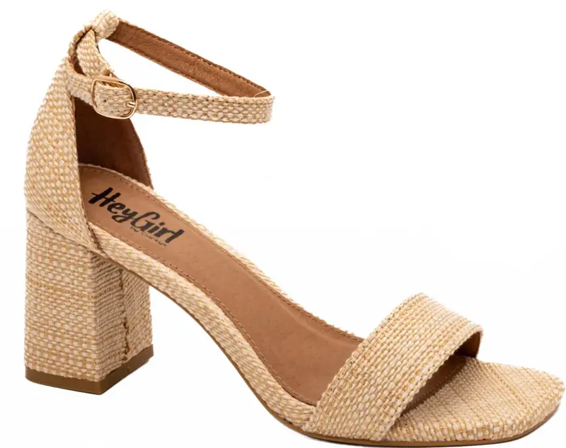 Women's Hey Girl Raffia Heels In One In A Melon 1