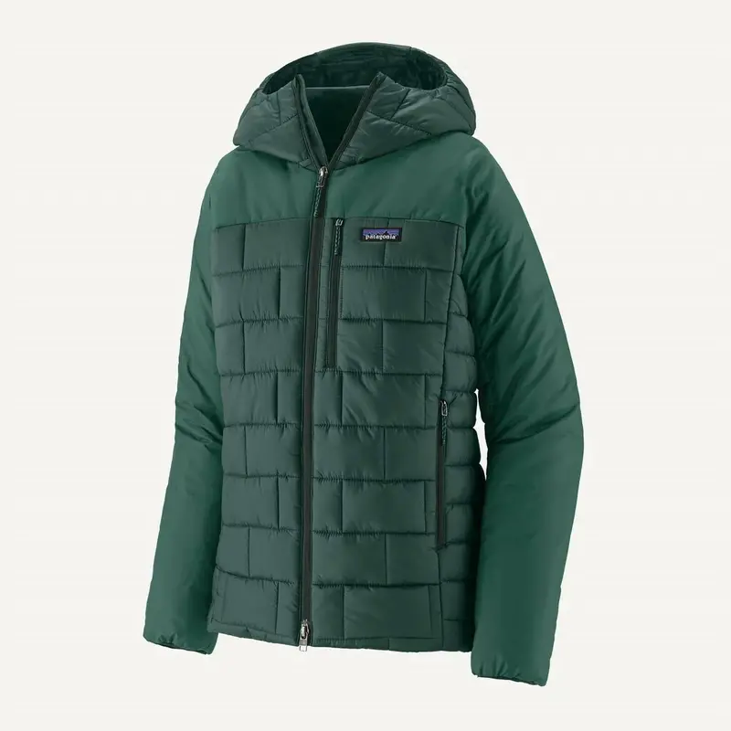 Women's Hi-Loft Nano Puff Hoody In Cascade Greeb 1