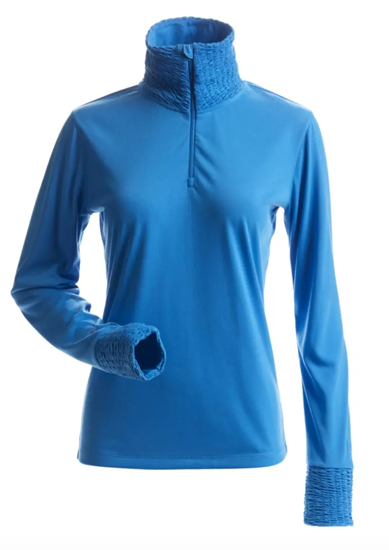 Women's Hollister Baselayer Top In Ocean Blue 1