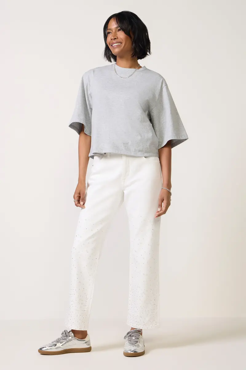 Women's Icon Straight Cropped Jean 1