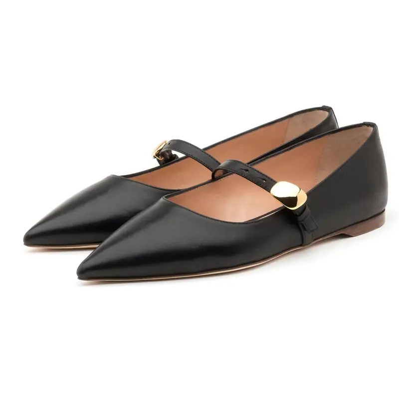 Women's Innis Pointed Toe Flats In Black 1