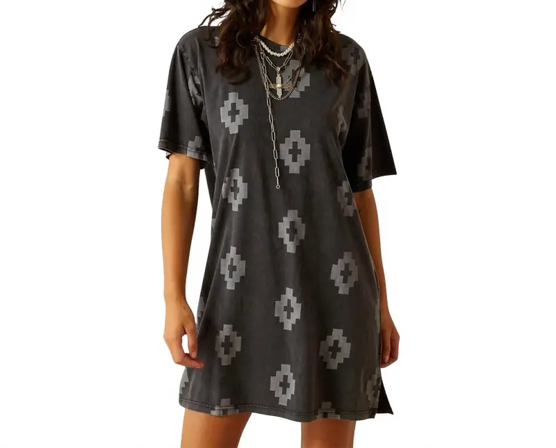 Women's Isela Tee Dress In Slate 1