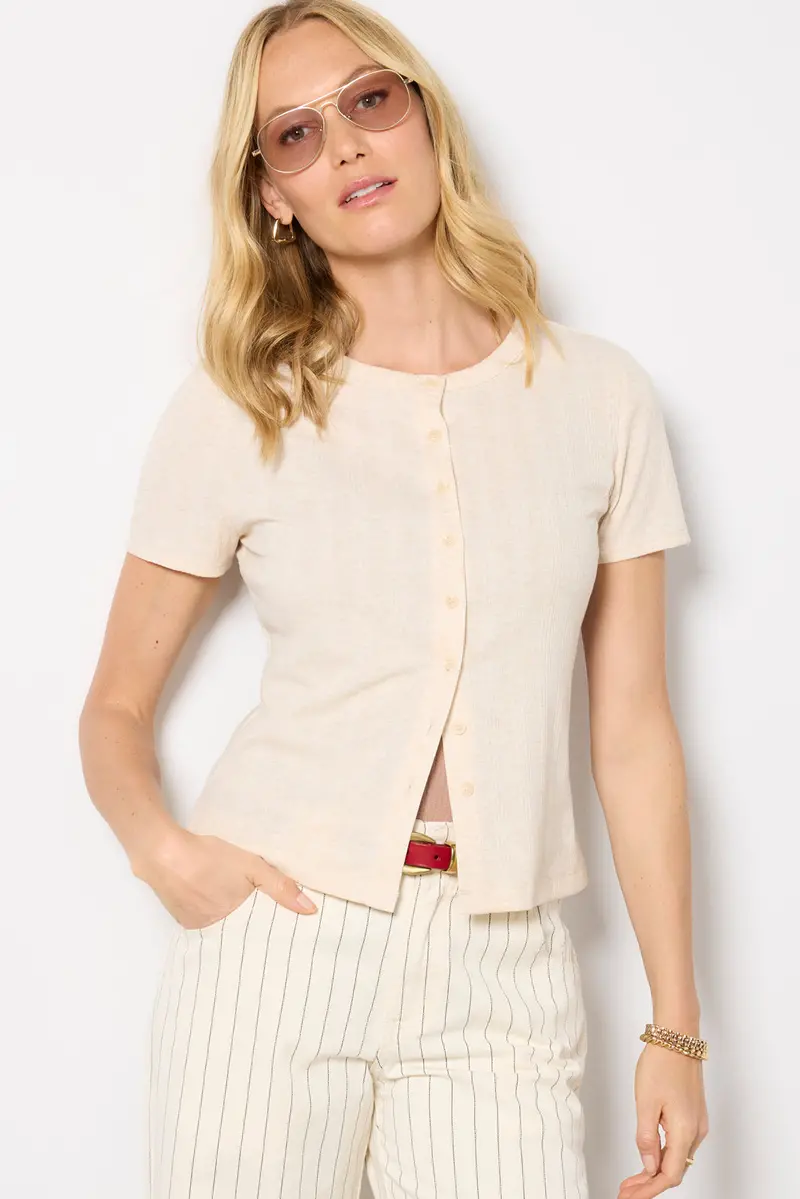 Women's Ivy Button Front T-Shirt 1