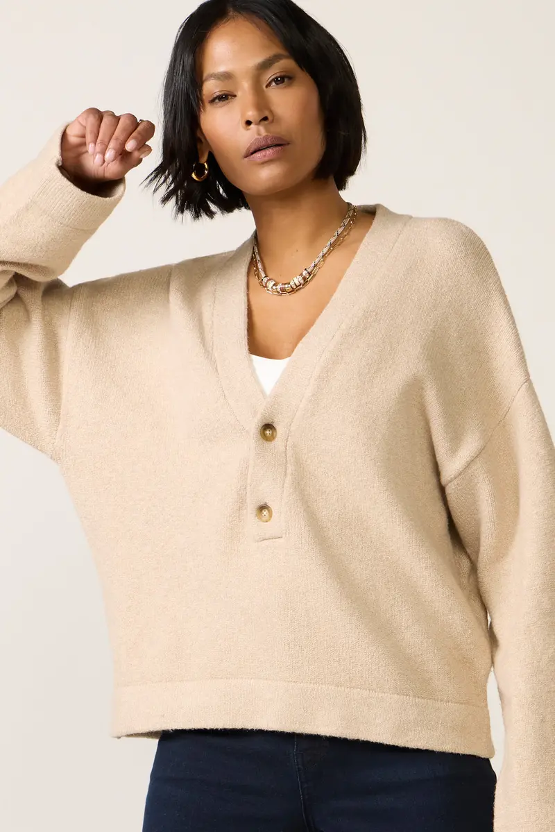 Women's Jackson V Neck Popover Top 1