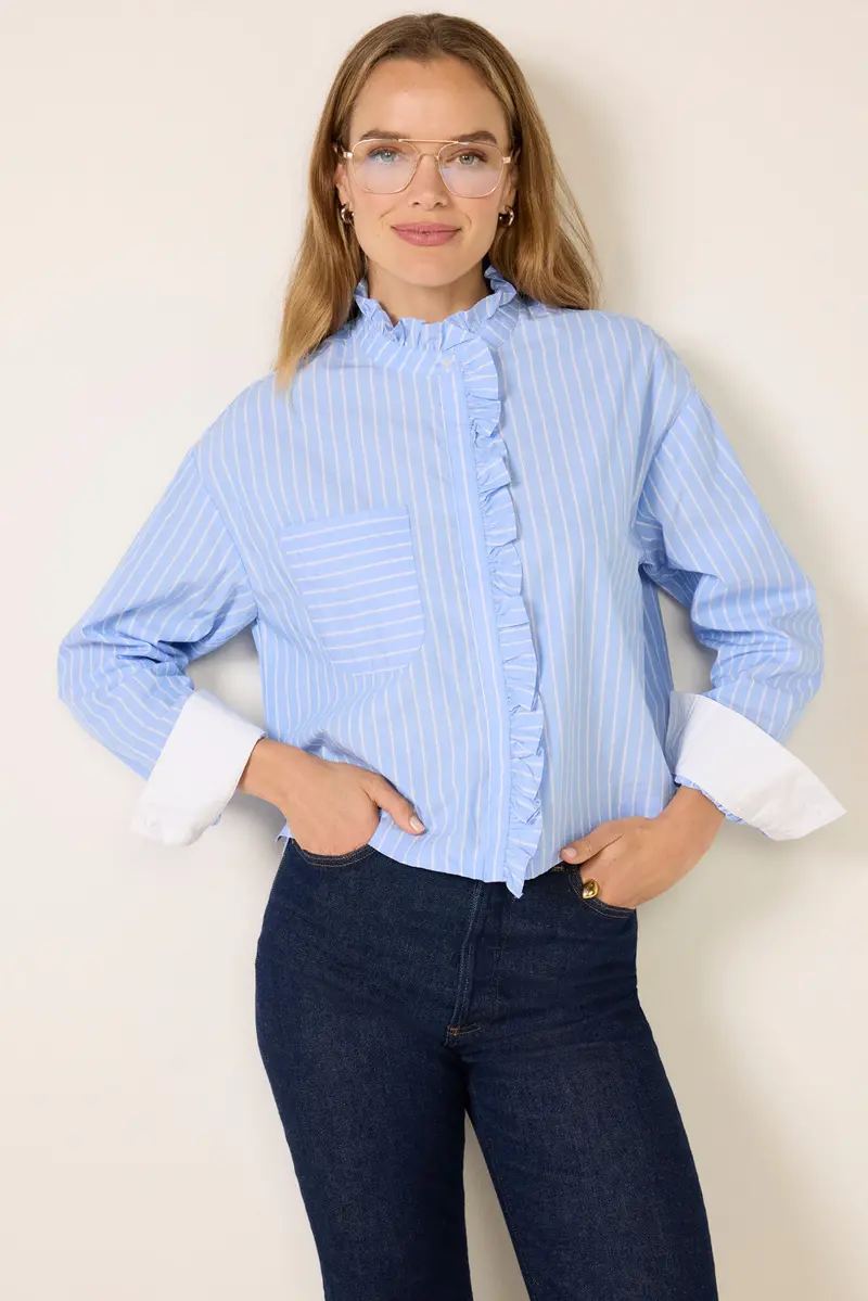 Women's Janna Ruffle Trim Shirt 1