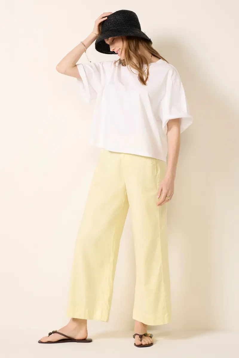 Women's Joelle Stretch Linen Crop Pants 1