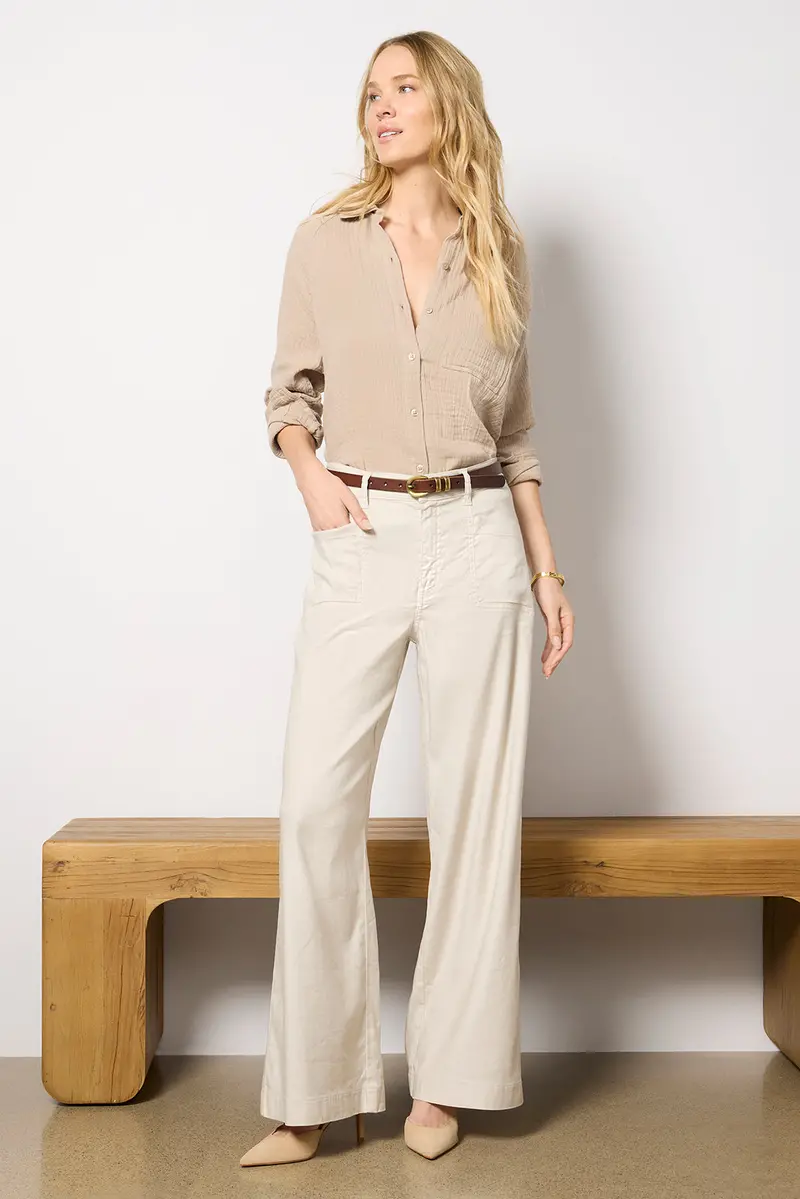 Women's Joelle Stretch Linen Trouser Pants 1