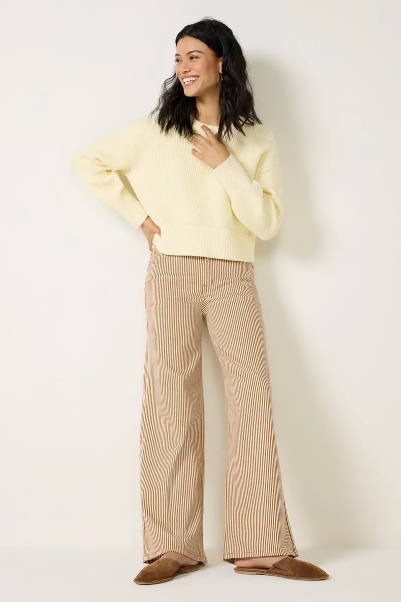 Women's Joelle Stripe Wide Leg Pants 1
