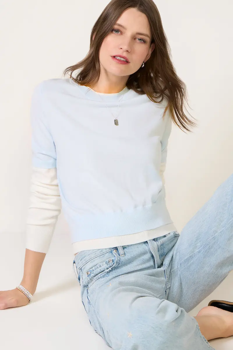 Women's Joie Twofer Sweater T-Shirt 1