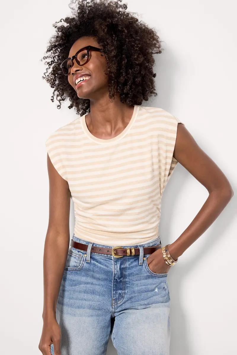 Women's Joni Stripe Crew Neck Top 1