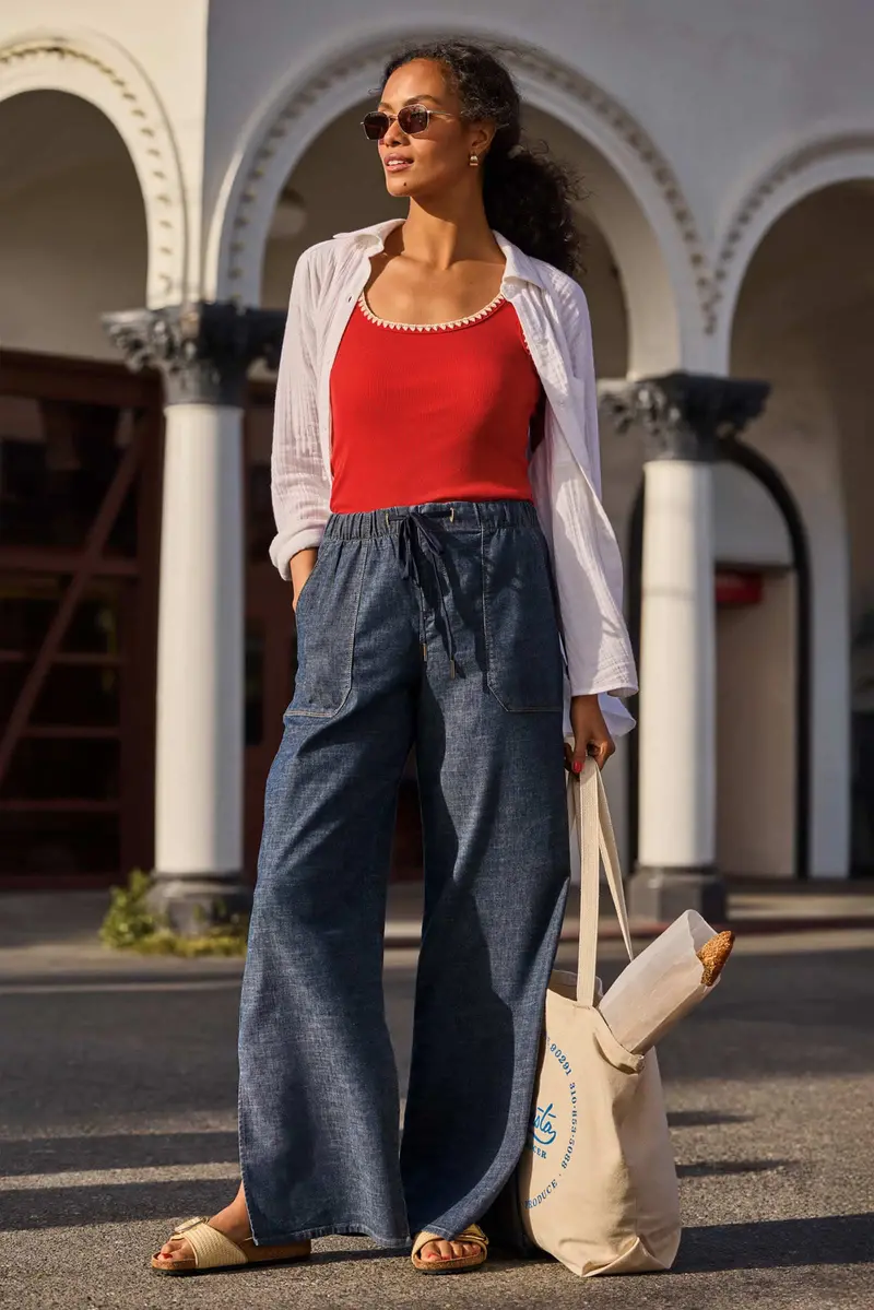 Women's Julia Stretch Linen Lounge Pants 1