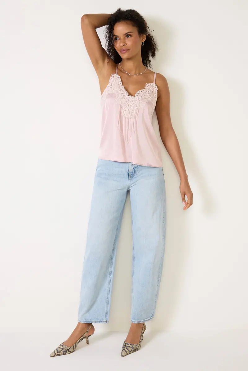 Women's Juliette Lace Pintuck Cami Top 2