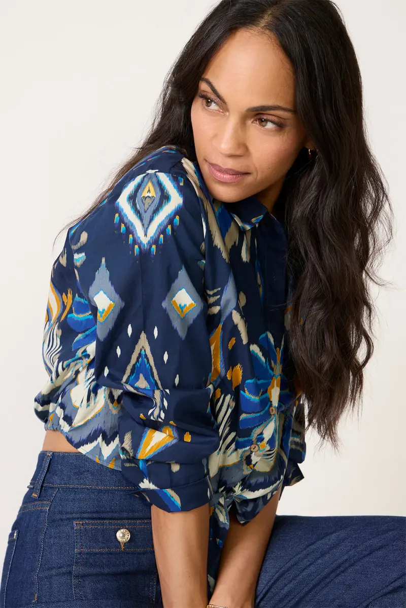 Women's Kayla Tie Front Shirt 1
