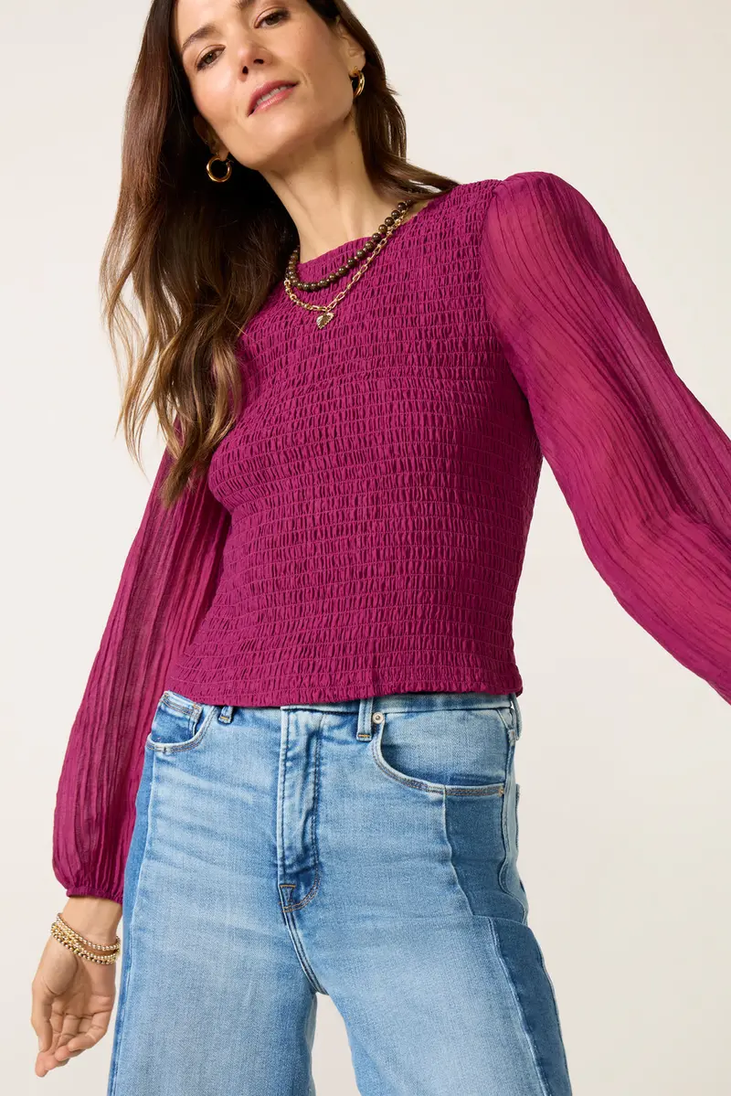 Women's Kendall Smocked Blouse 1