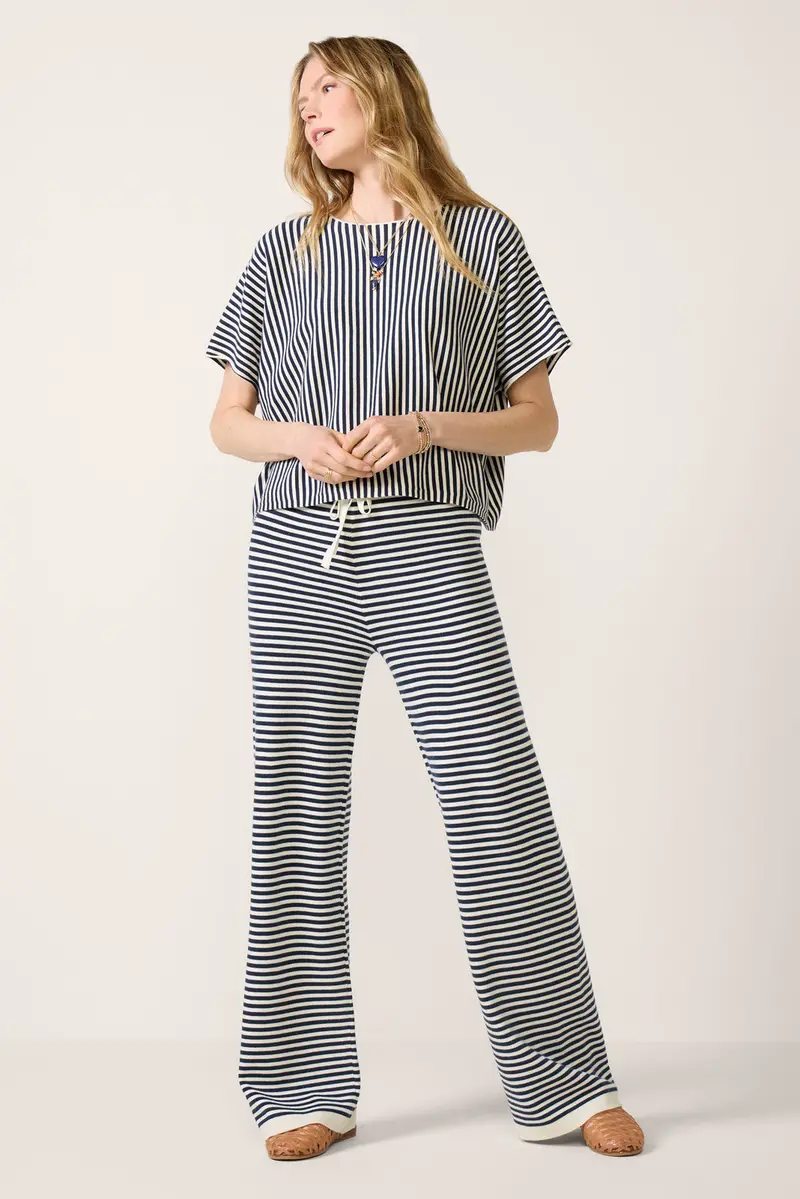 Women's Krista Stripe Sweater Pants 1