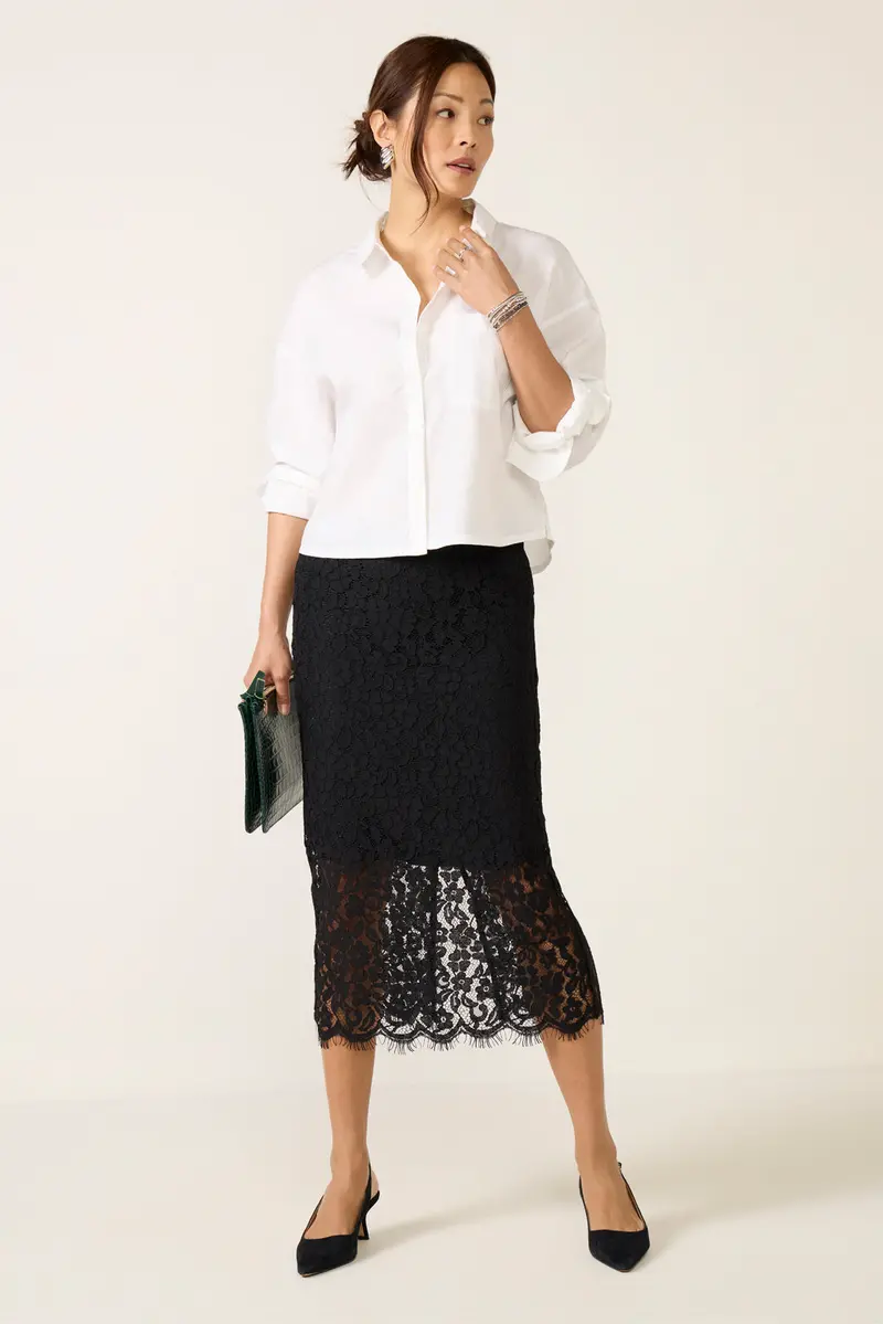 Women's Lace Midi Skirt 1