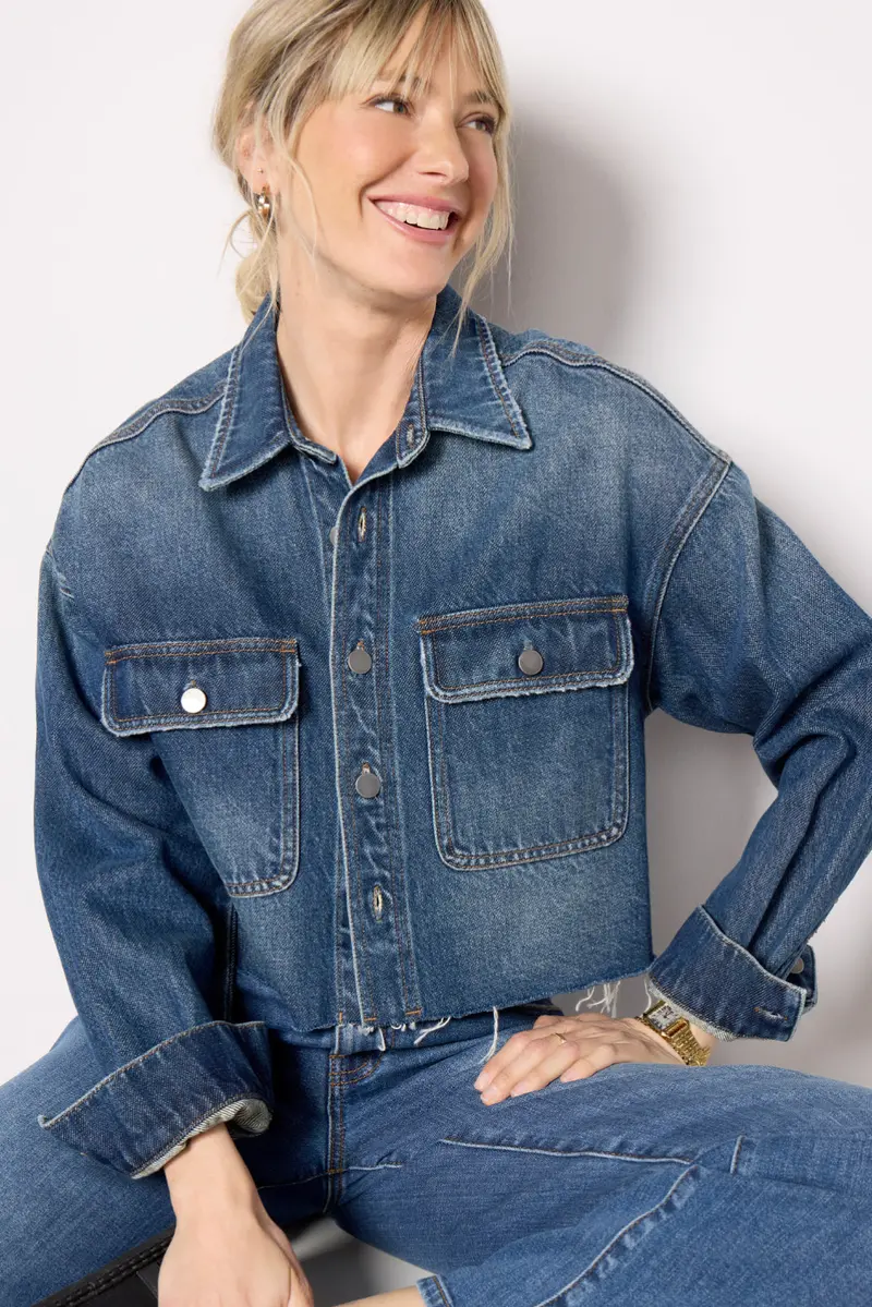 Women's Lana Two Pocket Denim Jacket 1