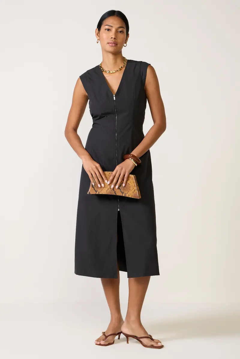 Women's Laurel Zip Front Midi Dress 1
