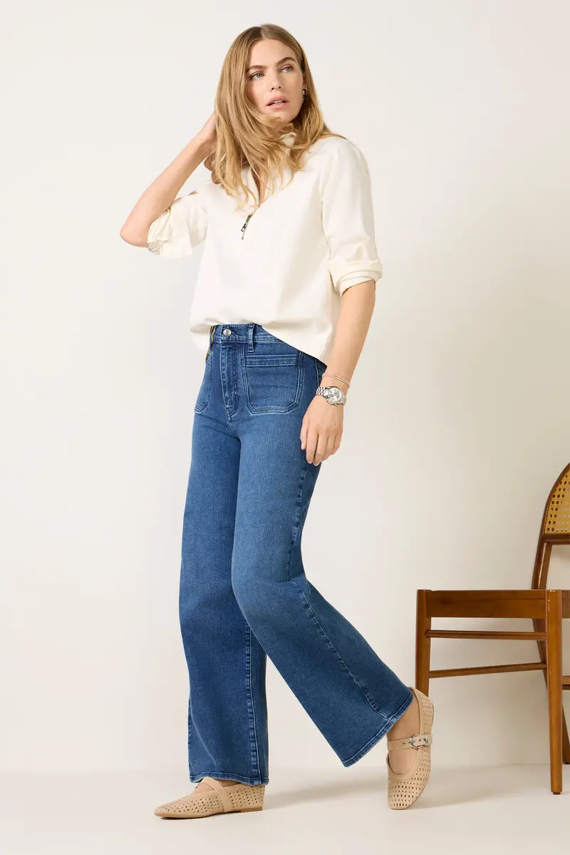 Women's Le Slim Palazzo Modernist Pocket Pants 1