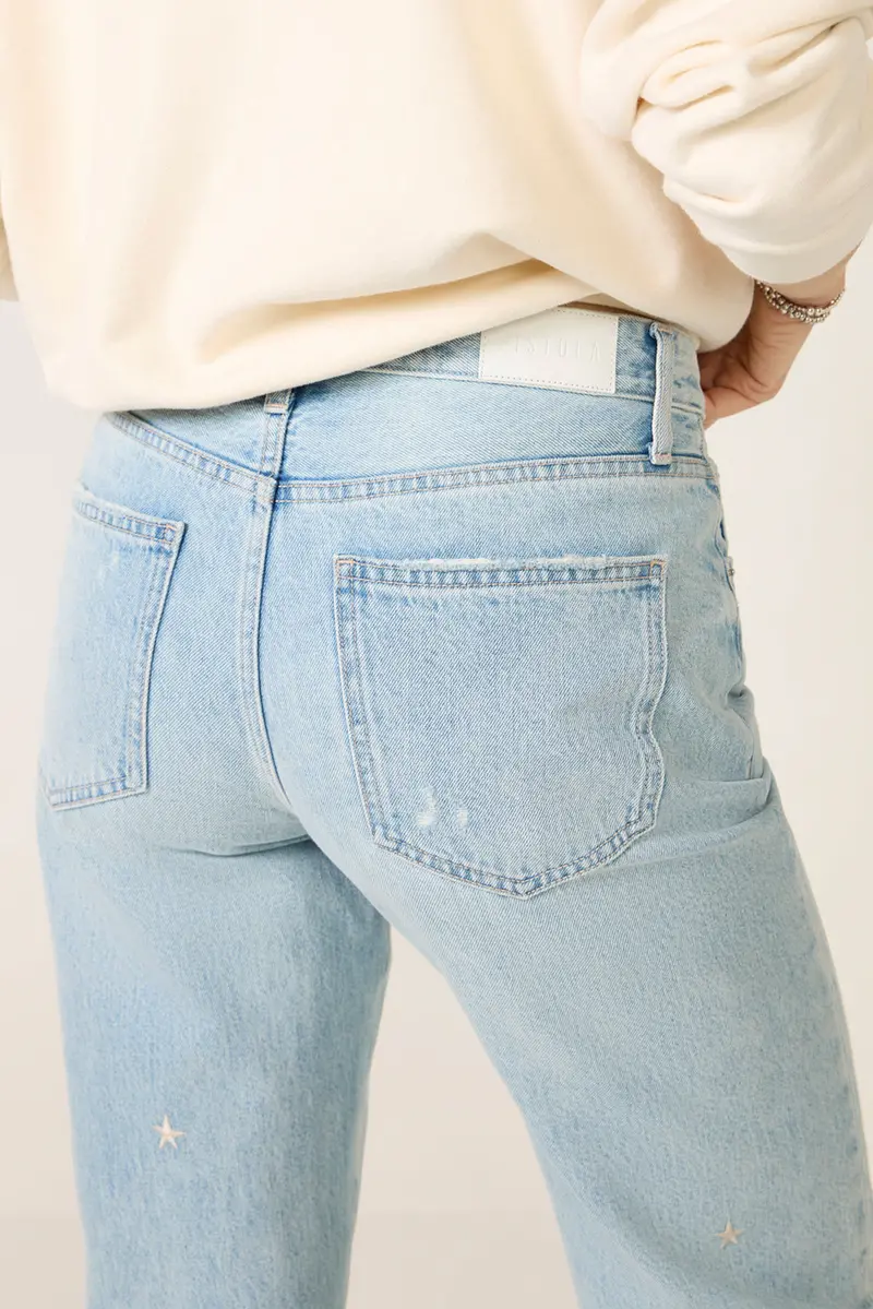Women's Lexi Bowed Straight Jean 4