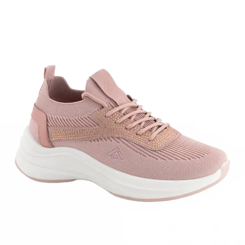 Women’S Lightweight Knit Sneakers In Pink 1