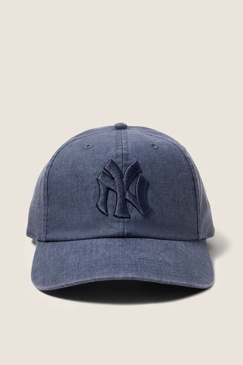 Women's Linen Ny Baseball Hat 1