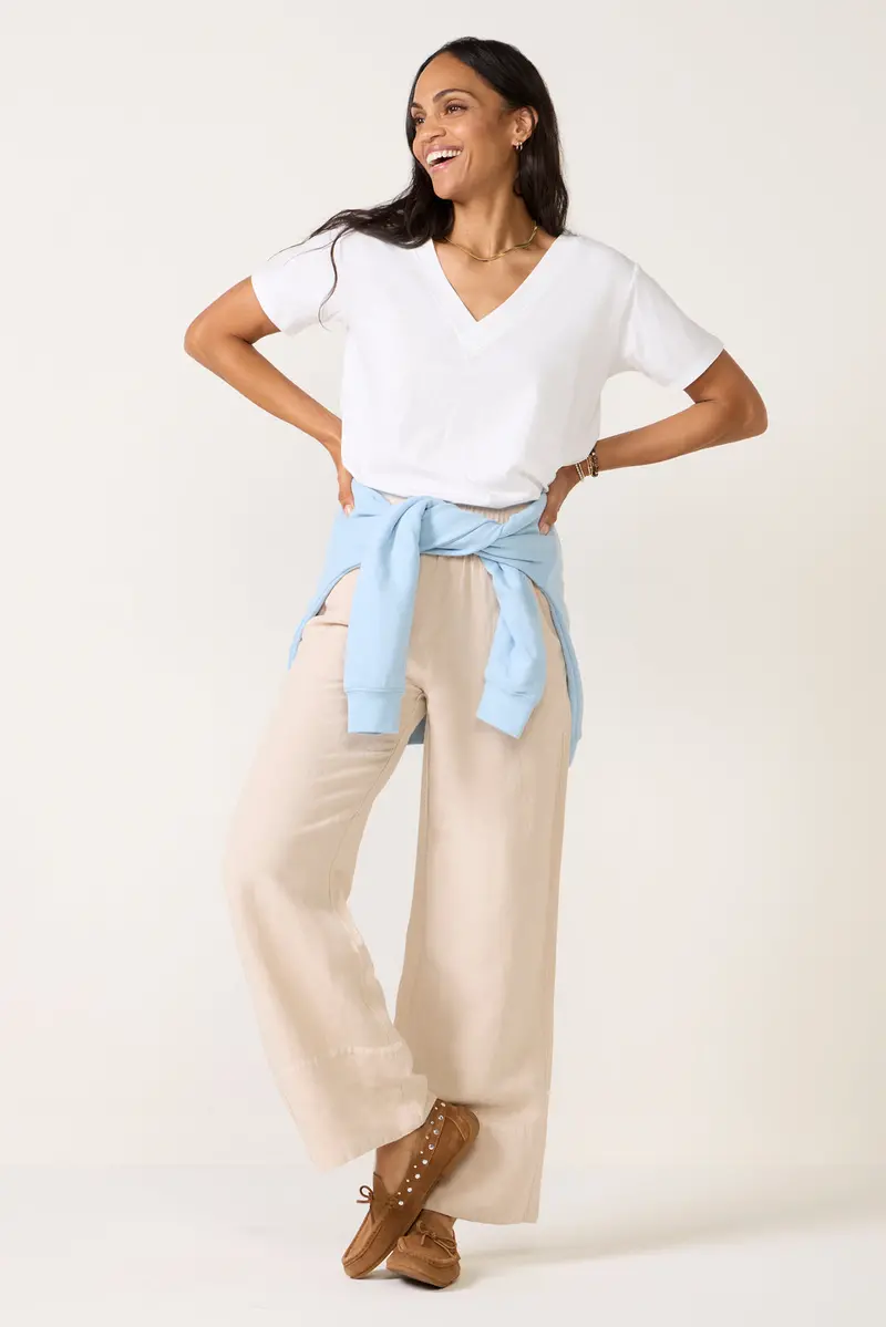 Women's Linen Wide Leg Pants 1