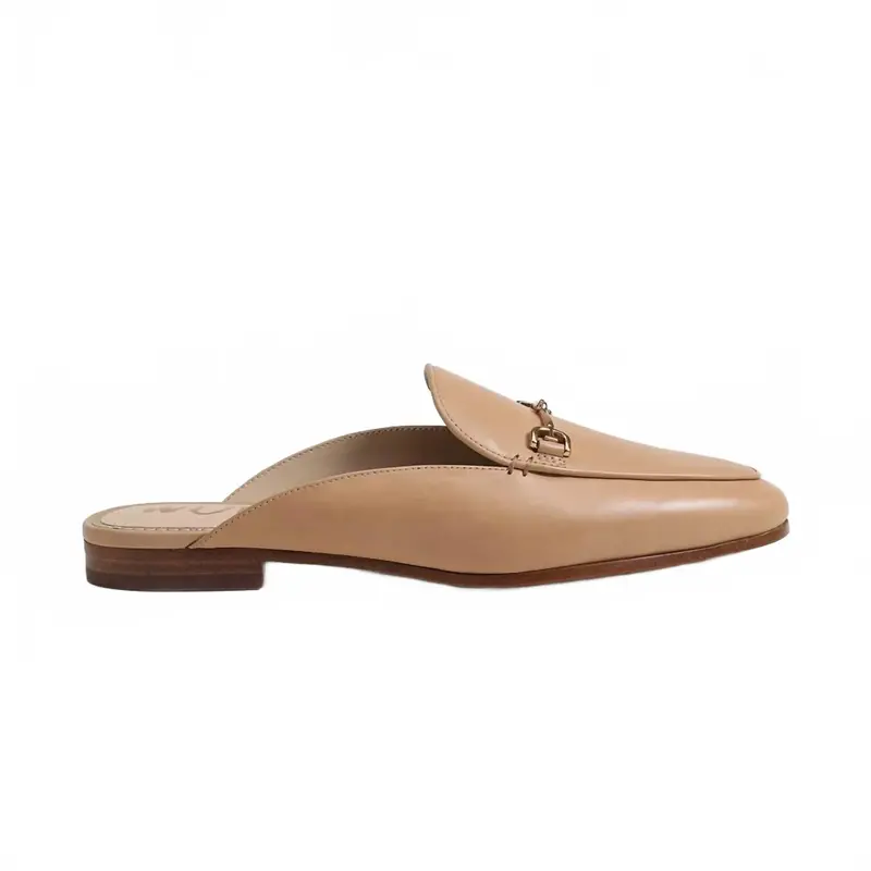 Women's Linnie Bit Mule In French Sand Leather 1