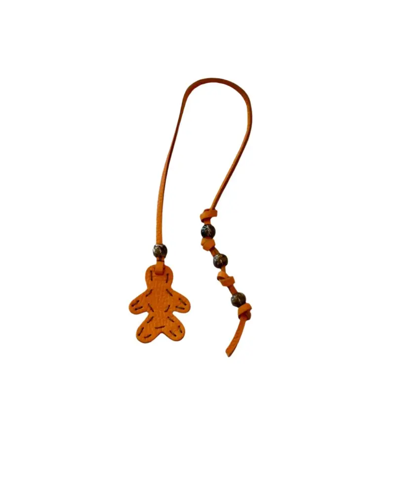 Women's Little Men Bag Charms In Orange 1