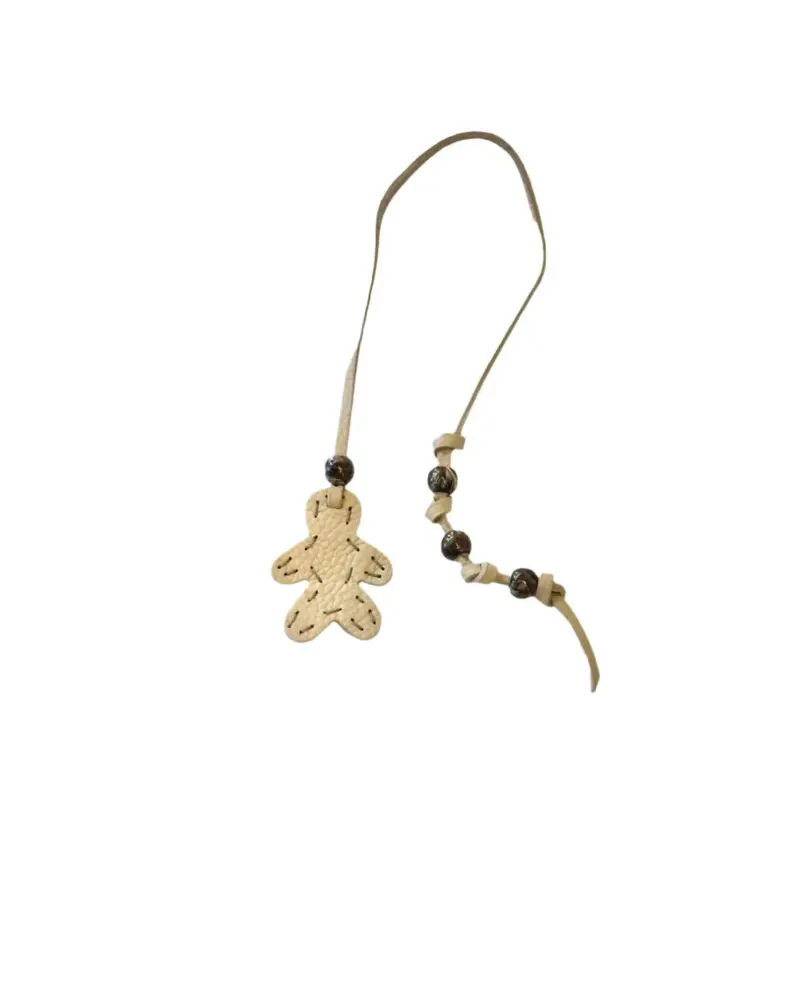 Women's Little Men Bag Charms In Taupe 1