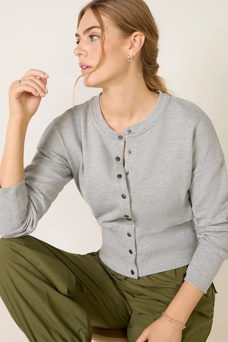 Women's Lydia Snap Front Sweatshirt 1